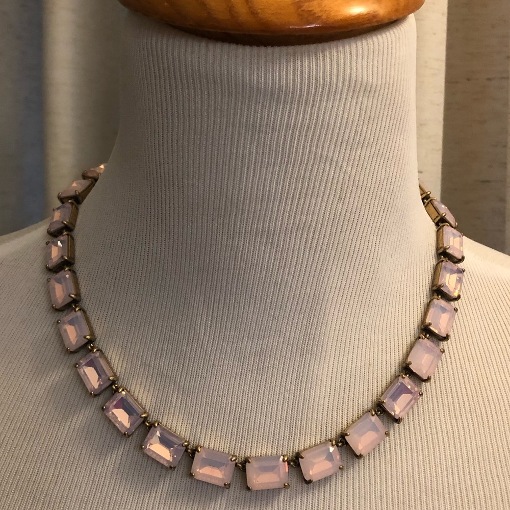 J. Crew Pink Stone Necklace